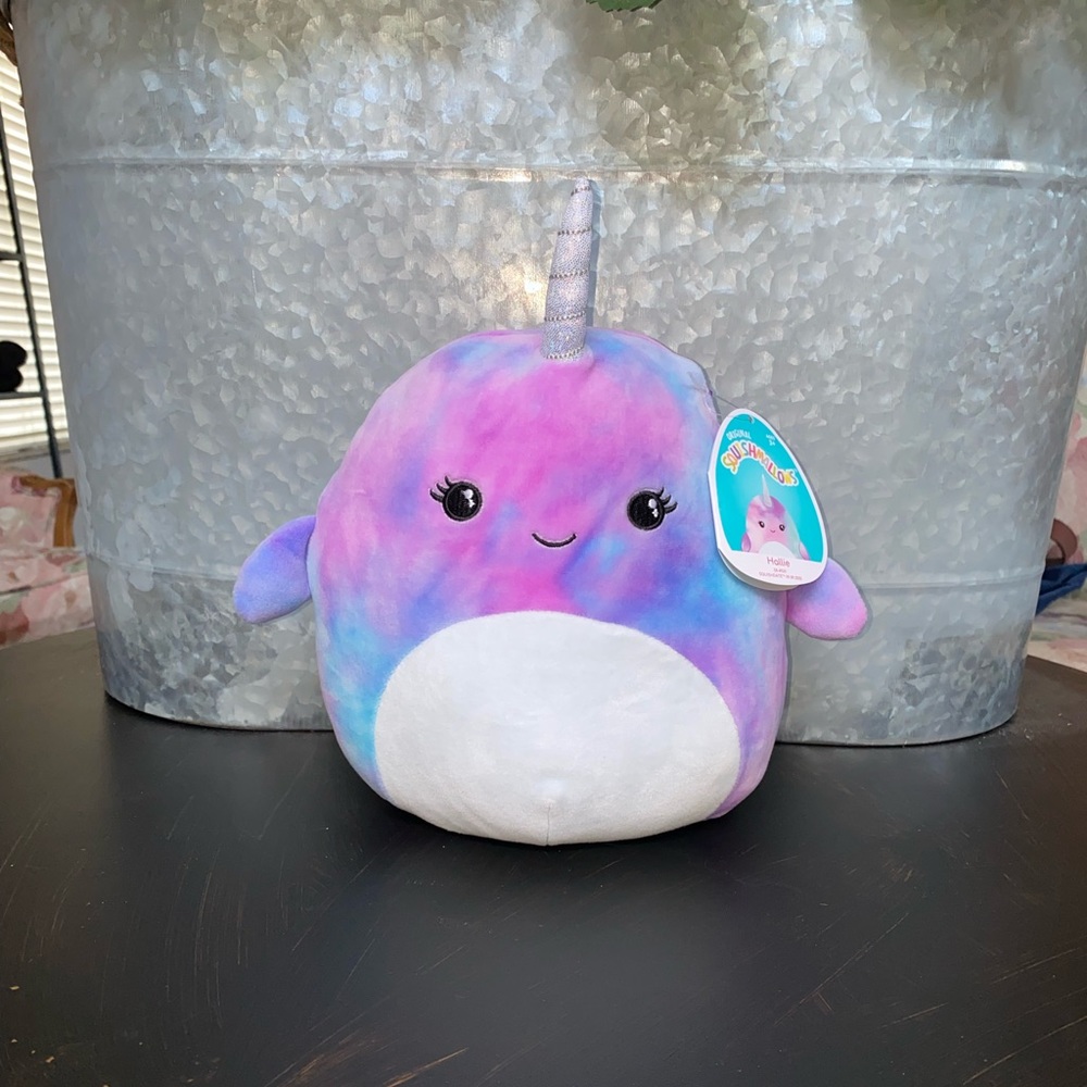 SQUISHMALLOWS Hallie 8” Galaxy Pink & Blue TieDye